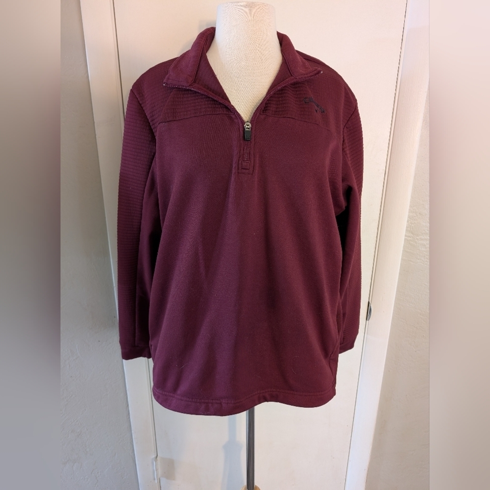 Men's‎ Golf 1/4 Zip Burgundy size L